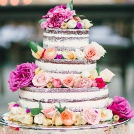 Çiçekli Naked Cake Pasta